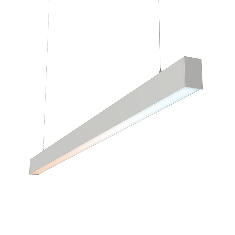 Светильник VARTON X-line 2 м 60 Вт Up&Down одиночный подвесной 1995x63x100 мм IP40 RAL9003 белый муар Tunable White (3000-6500 K) с рассеивателем OPAL с декоративным проводом 2 м и комплектом подвесов 2 м диммируемый по протоколу DALI